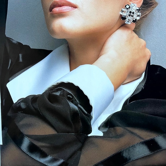 Vintage Escada Couture Sheer Sleeve Velvet Dress - Picture 2 of 13